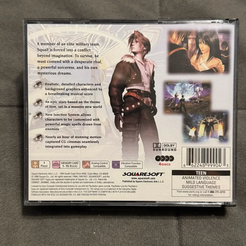 Final Fantasy VIII PS1 PlayStation Complete CIB + Reg. Card & Mini Walkthrough